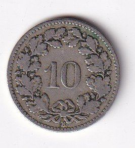 Tutti le monete: 10 Rappen 1883 rar – Usato da Neuchâtel venduto da karlpierrino 1