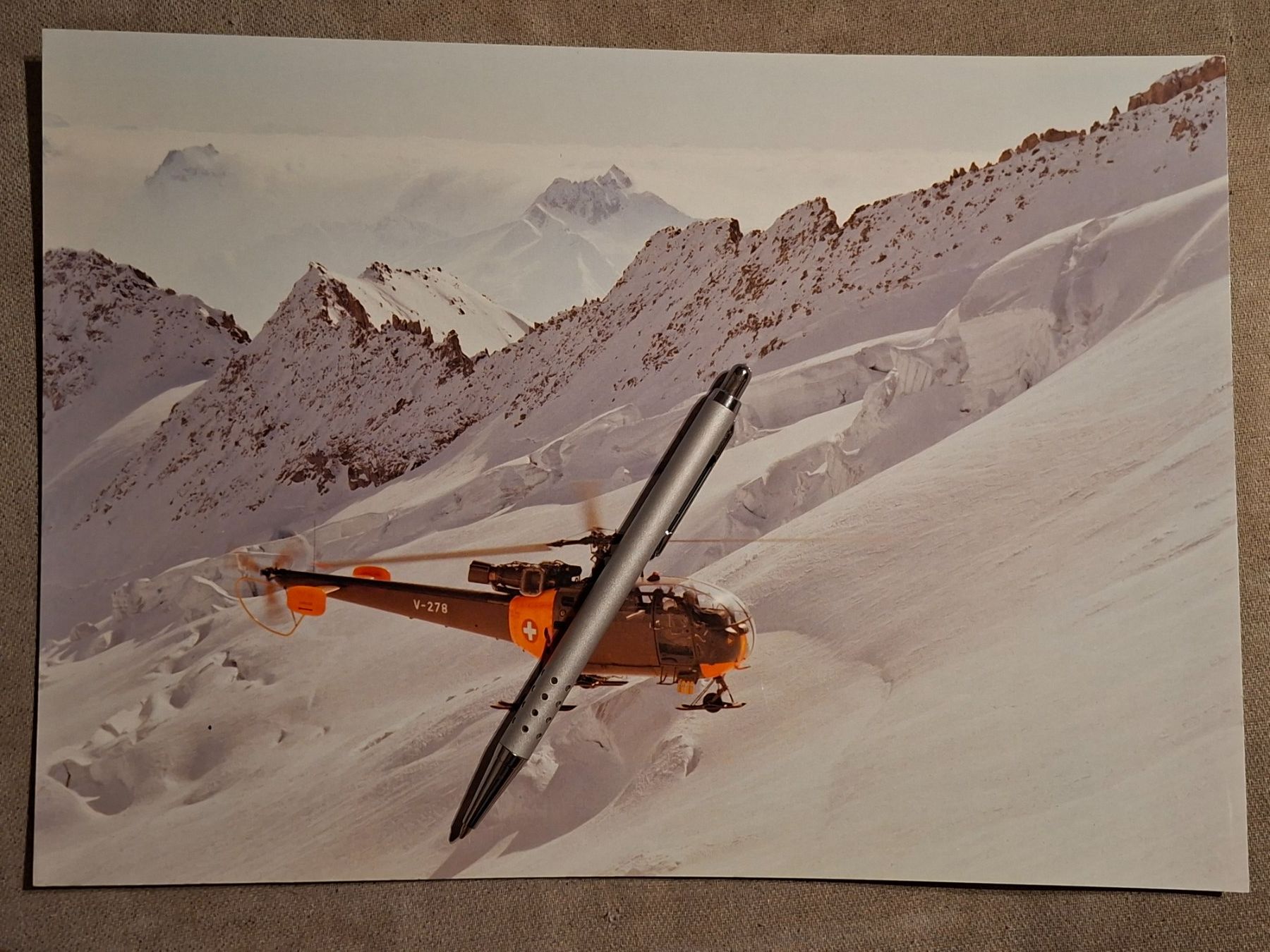 Ansichtskarten: Alouette III Schweizer Luftwaffe – Gebraucht aus Giffers von attila07