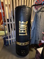 Boxsack Leone DNA 60 kg schwarz Leder 