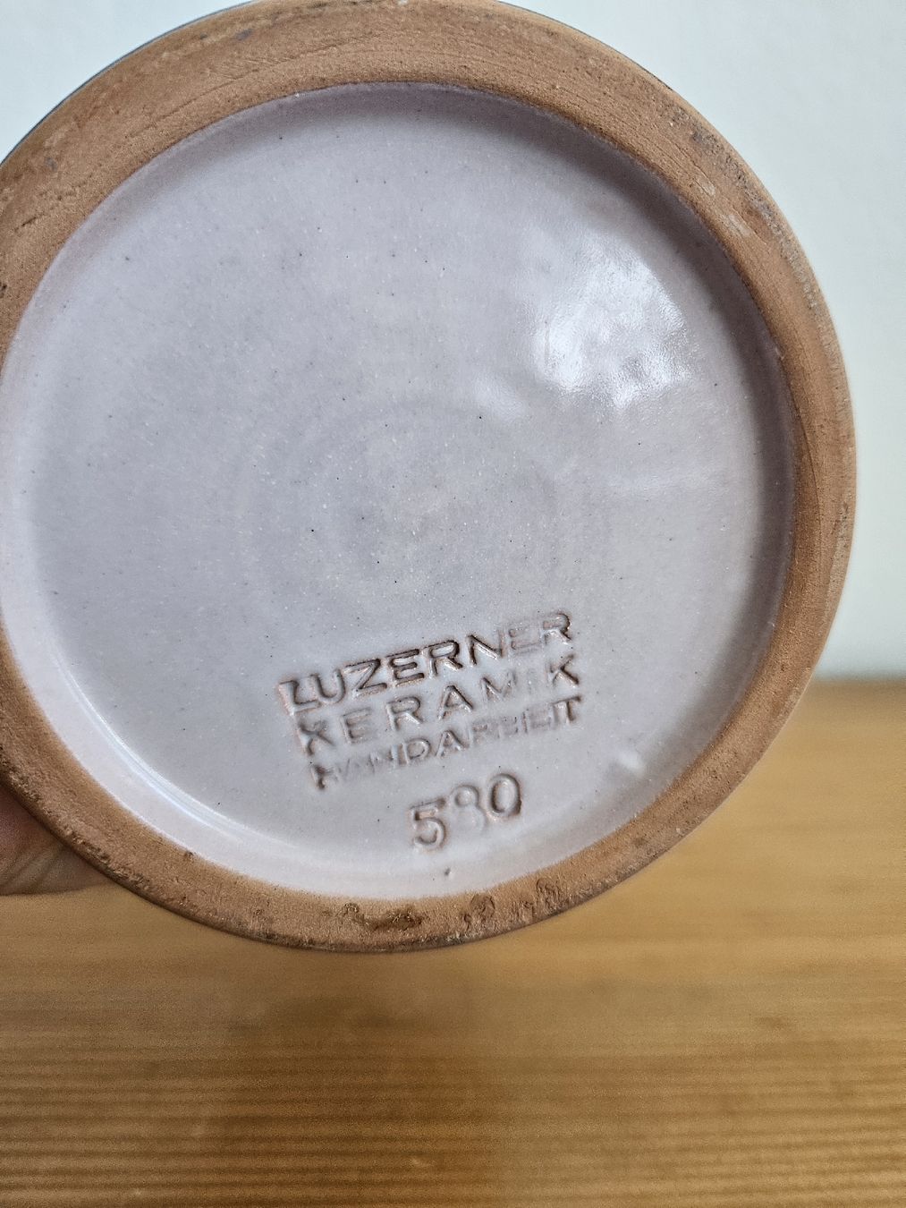 Sonstiges: Luzerner Keramik 'Schnaps' Gefäss handbemalt ca. 1960 – Gebraucht aus Wiezikon b.Sirnach von wiezikon.vintage 4