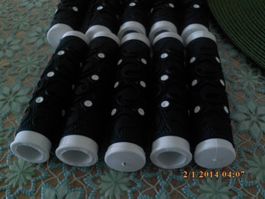 10 Paar Lenkergriffe schwarz-weiss
