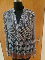 Just White Bluse Gr. 38 mit speziellem Muster