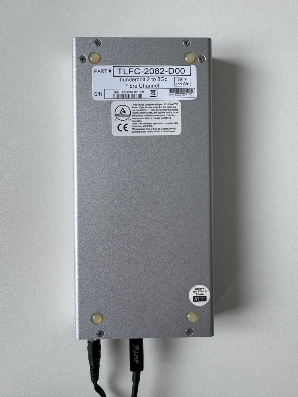Unità & Adattatore: 3x ATTO ThunderLink Adapter: 2x 2082, 1x 3128 – Usato da Olten venduto da VJii-Productions 6