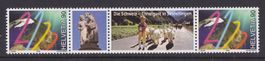 1999-2000  Millenium  Streifen  S80E  ** Postfrisch ** 54Fr.