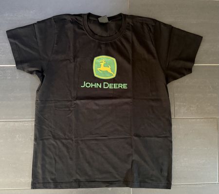 John Deere T-Shirt schwarz mit Logo Grösse 3XL neuwertig