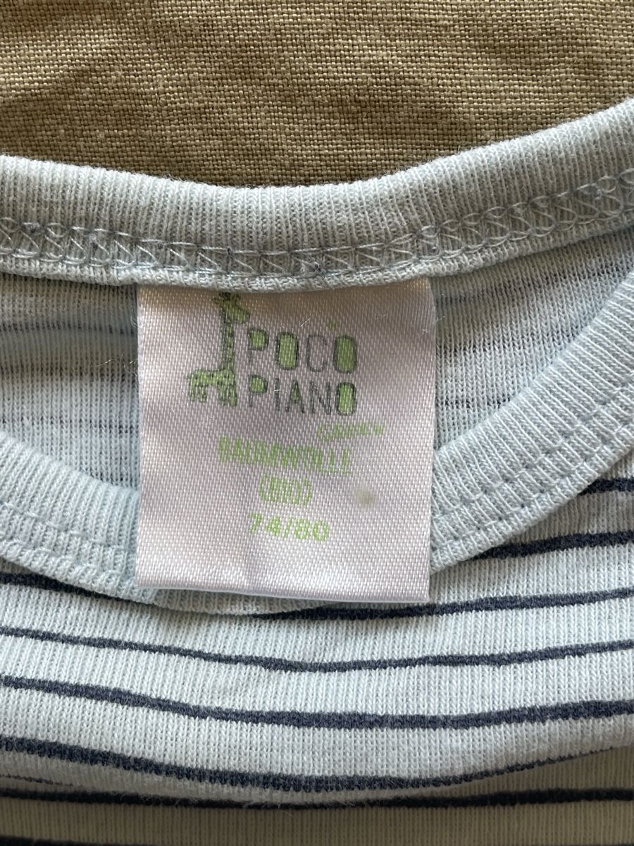 Biancheria intima: Body langarm, gestreift, Grösse 74/80 – Usato da Hirzel venduto da carta9 1