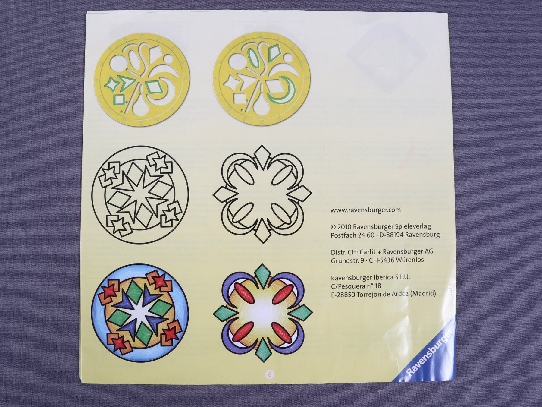 Schablonen: RAVENSBURGER Junior Mandala-Designer classic – Gebraucht aus Steinen von Restwert_Steinen 9