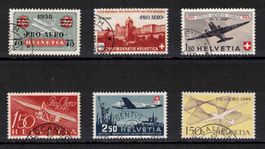 1938 - 1949 Flugpost Pro Aero Marken ʘ