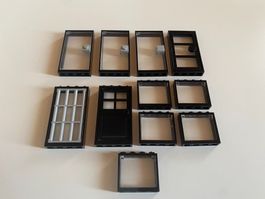LEGO - DIVERSE - SCHWARZE - TÜREN - FENSTER