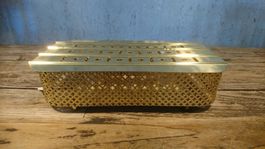 Vintage Rechaud Duo Stövchen unbenutzt wie neu golden MCM