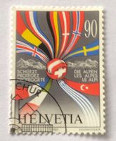 Nr.831 Schützt die Alpen GESTEMPELT 1992   