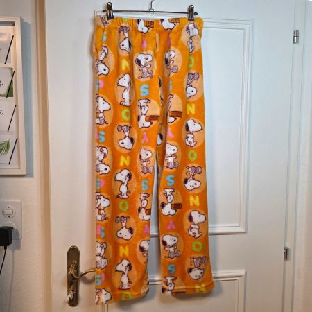 🧡 Snoopy Pyjamahose Fleece Warm S/M Peanuts