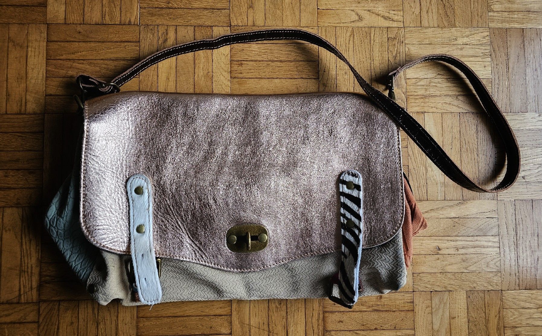 Sacs: Boho Vintage Leder Handtasche – Neuf (Voir description) à Zürich par Ada2 1