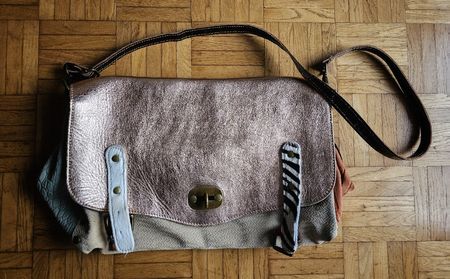 Boho vintage handbag (leather)