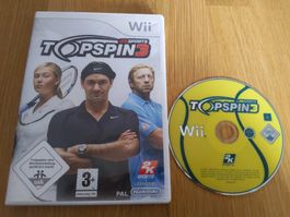 Videospiel Top Spin 3 für Nintendo Wii PAL Version