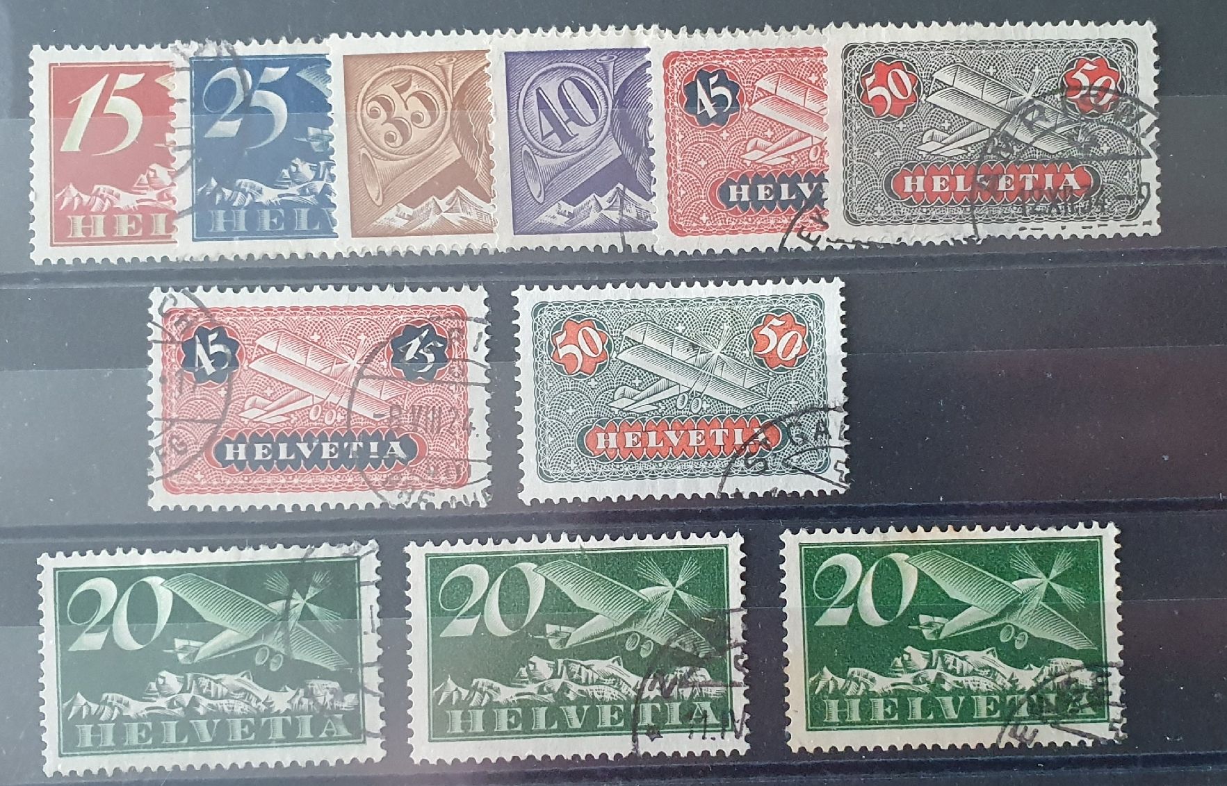 Stempel: Lot Flugpostmarke, sauber Gestempelt – Gebraucht aus Kreuzlingen von Rschweiz1 1