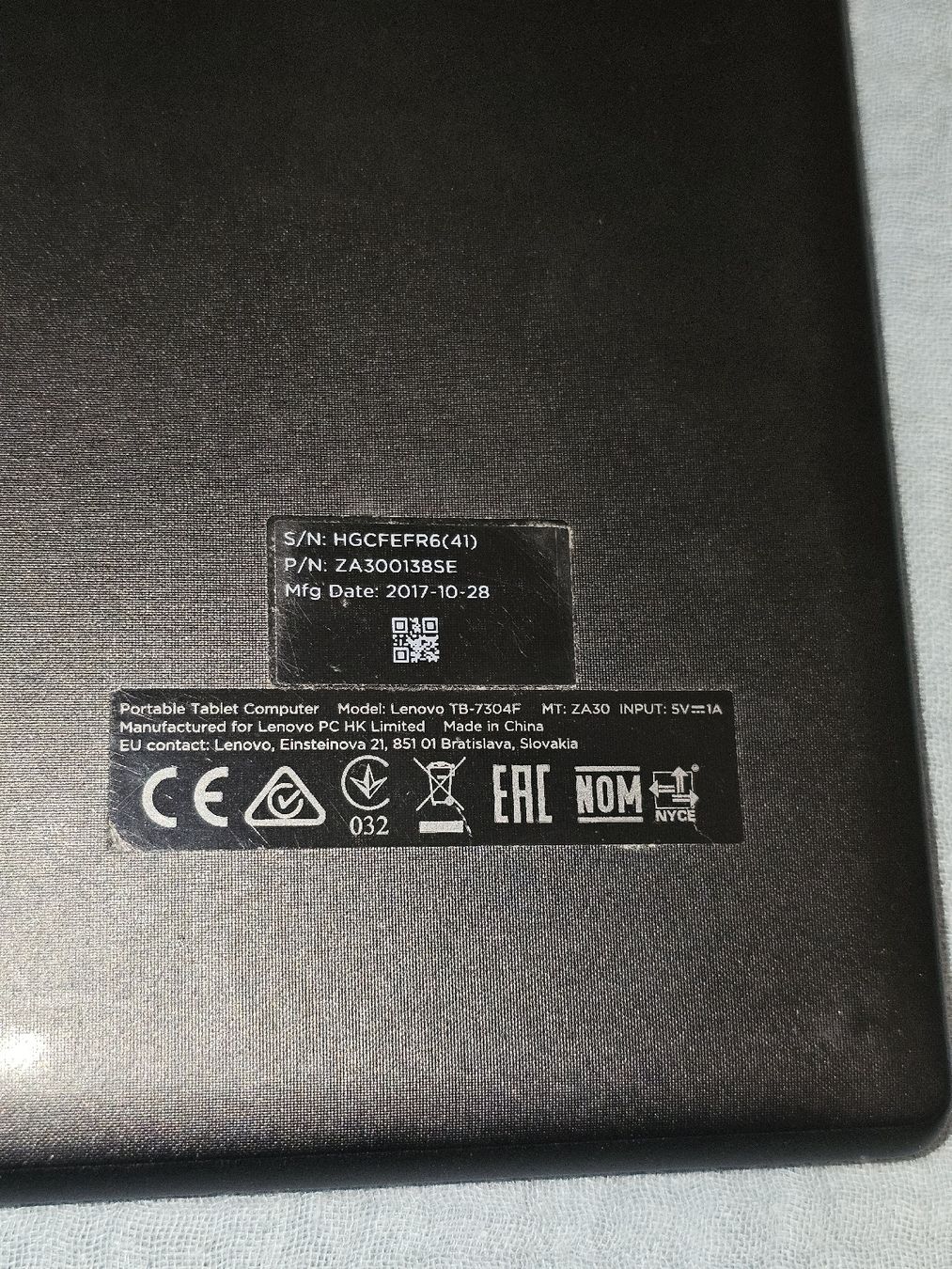 Lenovo Tablet PC: Lenovo Tablet TB-7304F, 8 Go, Android 7.0 – Gebraucht aus Bulle von Bflowx 5