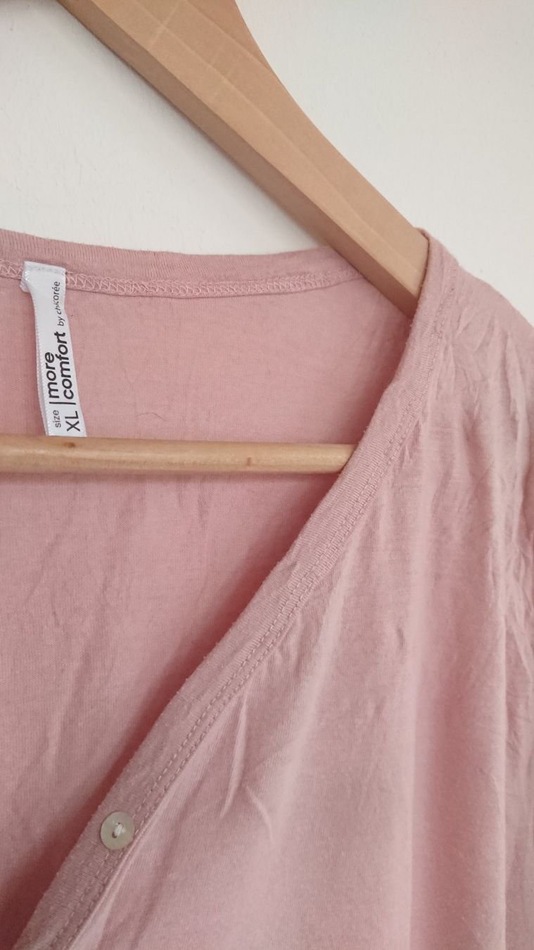 Camicette: Damen Basic Bluse Chicorée Gr. XL Altrosa Krinkellook – Usato da Hallau venduto da CHACLA 1