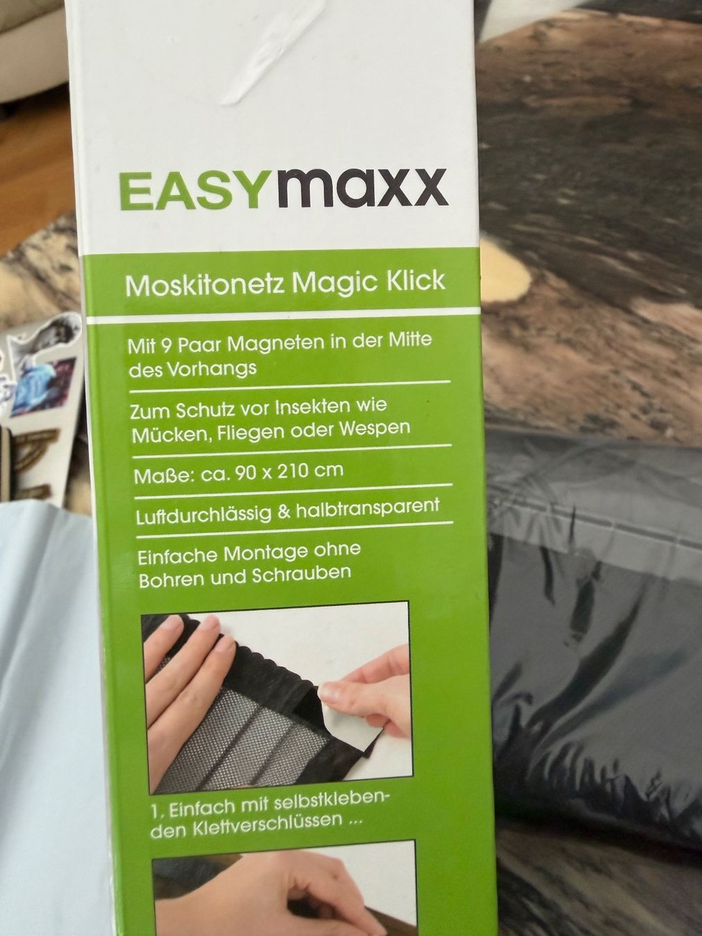 Tende: Easy Maxx Moskitonetz mit Magnet 90x210 cm schwarz – Nuovo e nell'imballaggio originale da Nussbaumen AG venduto da normajeanbaker 3