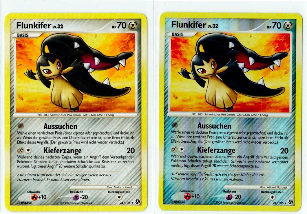 Pokémon Cartes à collectionner: Flunkifer Rare & Reverse Holo 24 – D'occasion à Zürich par PACE79