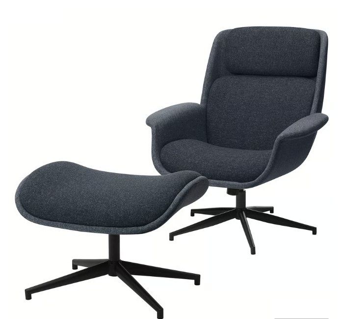 Ikea Poltrone: Drehsessel mit Hocker – Usato da Rheinfelden venduto da Cgoldfinger
