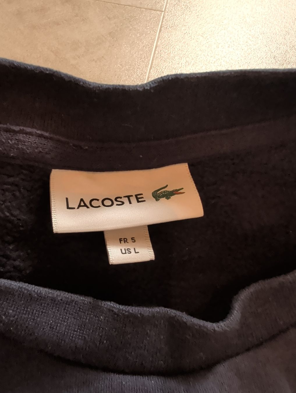 Lacoste Maglioni & Felpe: Lacoste Pullover  Dunkelblau/Beige/Rot Gr. L  – Usato da Neuendorf venduto da borns 1