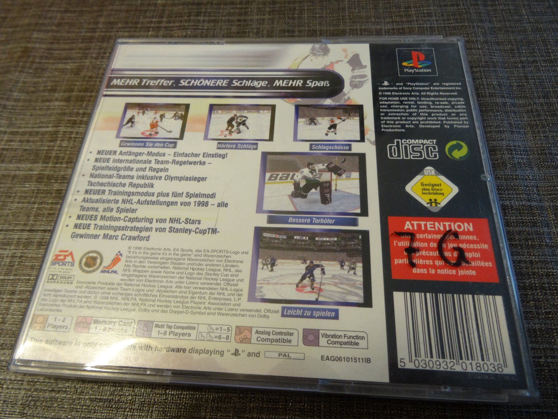 Sony Giochi: NHL 99 PS1 – Usato da Olten venduto da Disc-Ausverkauf 2