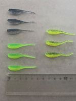Relax Stinger Shad 2" Pin Tail 5cm Egli Drophshot Set