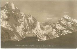 Allmendhubel, Bahnhof & Restaurant, um 1930