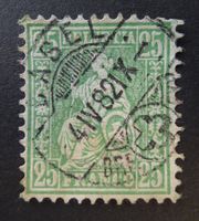 Nr. 49, Faserpapier mit Vollstempel BASEL, Kat: 150.-