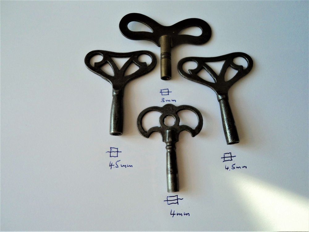 Uhrenaufziehschlüssel Aus Messing - Größe 3 (3,0 Mm