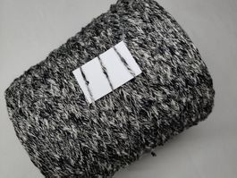 Tweed Baumwolle Garn Handstricken, Sughero 700g nerobianco