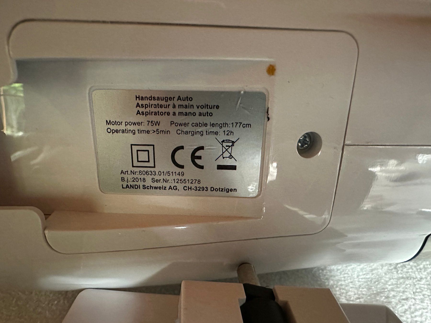 Aspirapolveri & Accessori: Aspirateur à main pour voiture – Usato da Ste-Croix venduto da mjmg 3
