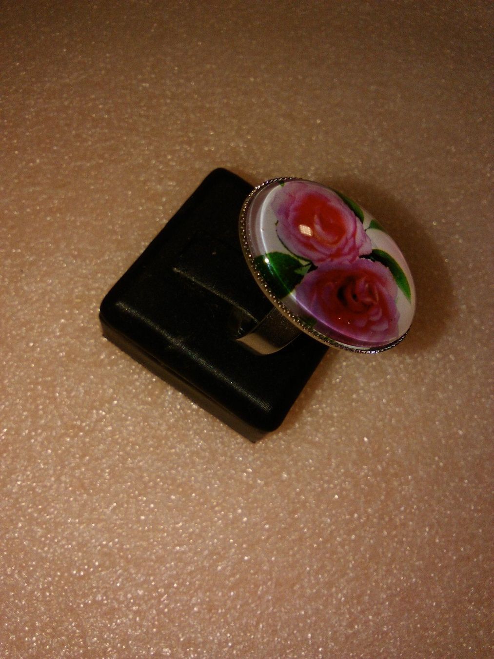 Anelli: RING EDELSTHAL,,ROSEROT BLUMEN,,GLANZIG – Nuovo (secondo la descrizione) da Basel venduto da bijoutrie_4 2