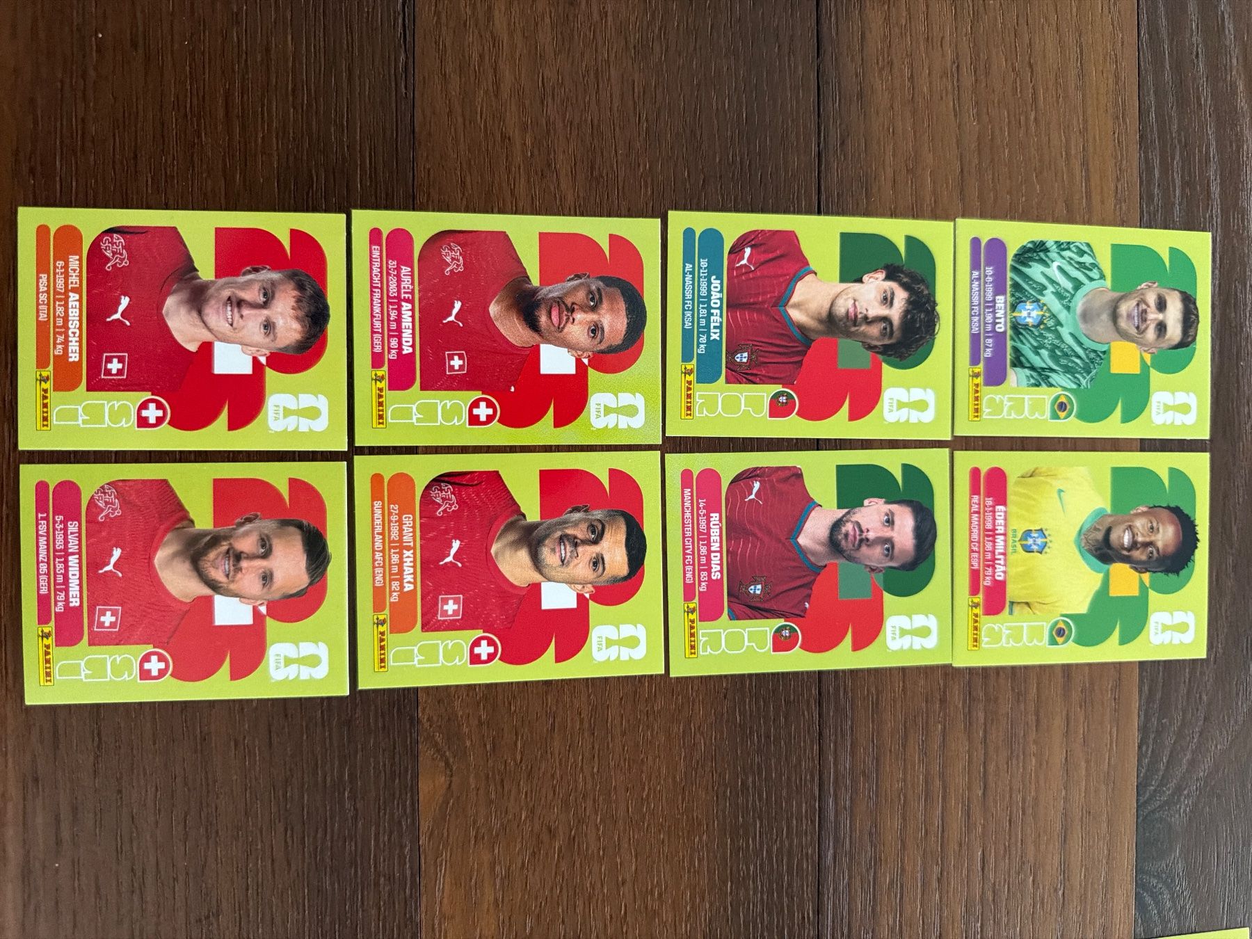 Cartes: Panini Card CH , BR, PT – Neuf (Voir description) à Zürich par mcdcd