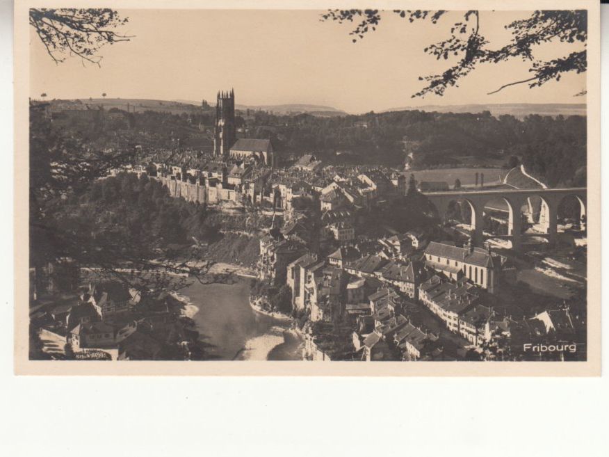 Cartoline postali: Fribourg ca. 1930 – Usato da Bürglen TG venduto da StampGraf