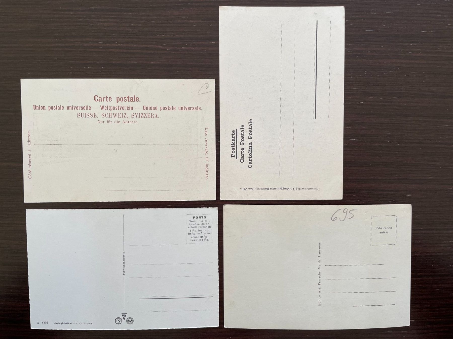 Cartoline postali: SCHWYZ 8 Ansichtskarten vom Inneren der Kirche – Usato da Wald ZH venduto da TLILEF 2