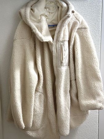 WinterjackeBeige Einfarbige Teddyjacke WIE NEU
