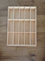 Setzkasten Holz, neuwertig 15 Fächer H31xB25xT6cm