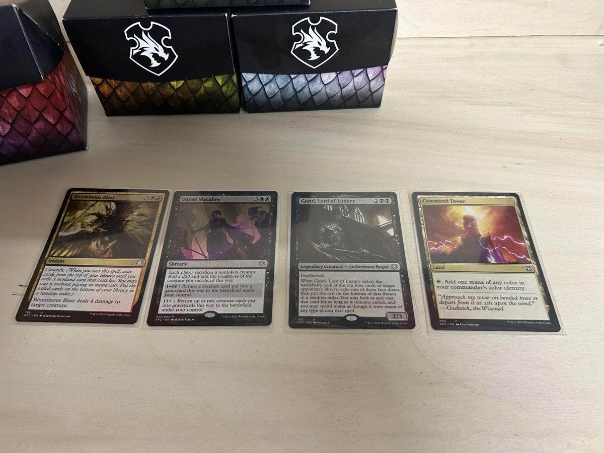 Spiele: 4x D&D Forgotten Realms Commander Deckboxen komplett – Gebraucht aus Malans GR von Grzknack 2