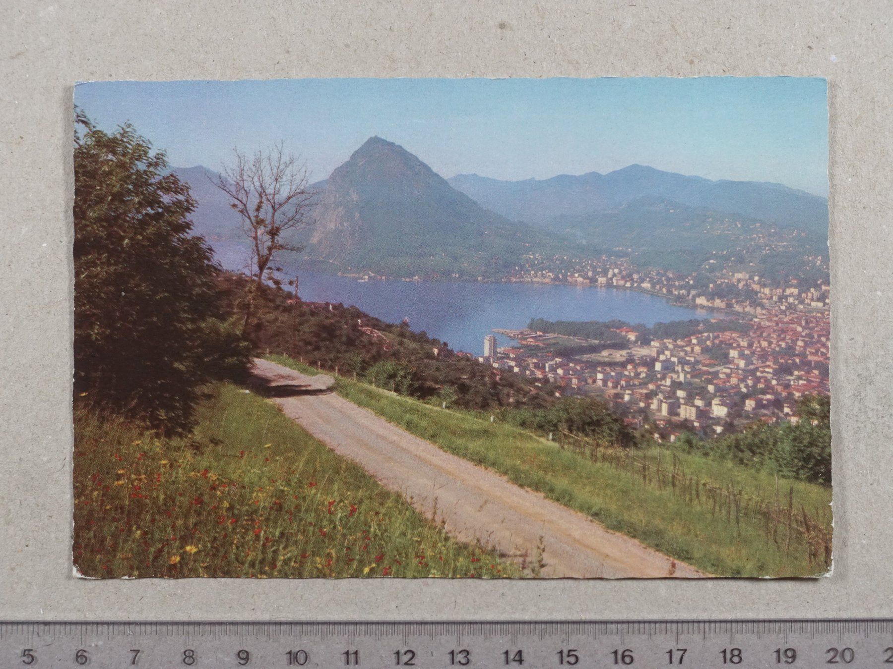 Cartoline postali: Lugano, 1960 – Usato da Lenzburg venduto da fh1