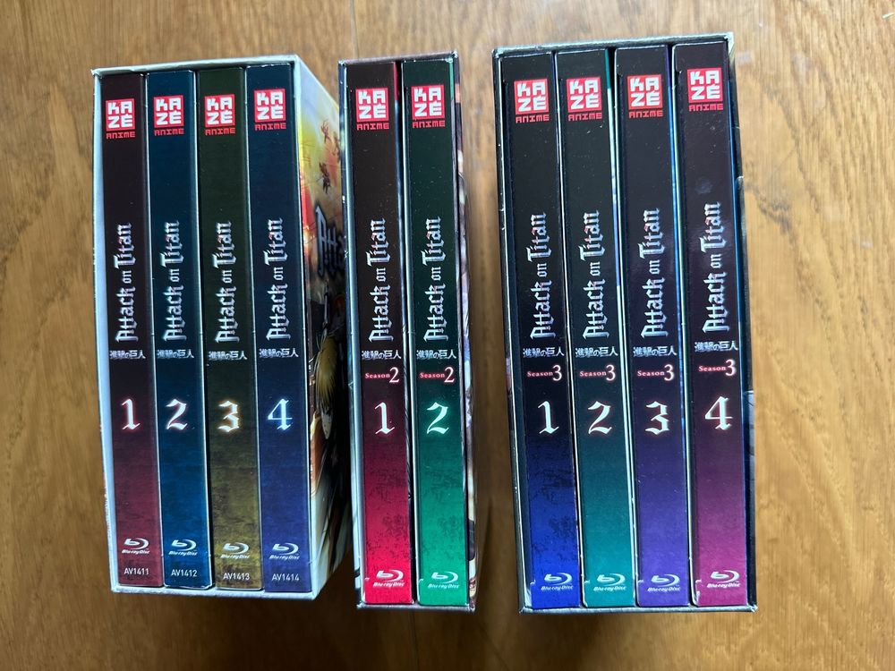 Attack on Titan Staffel 13 komplette box Anime Blu ray Kaufen auf Ricardo