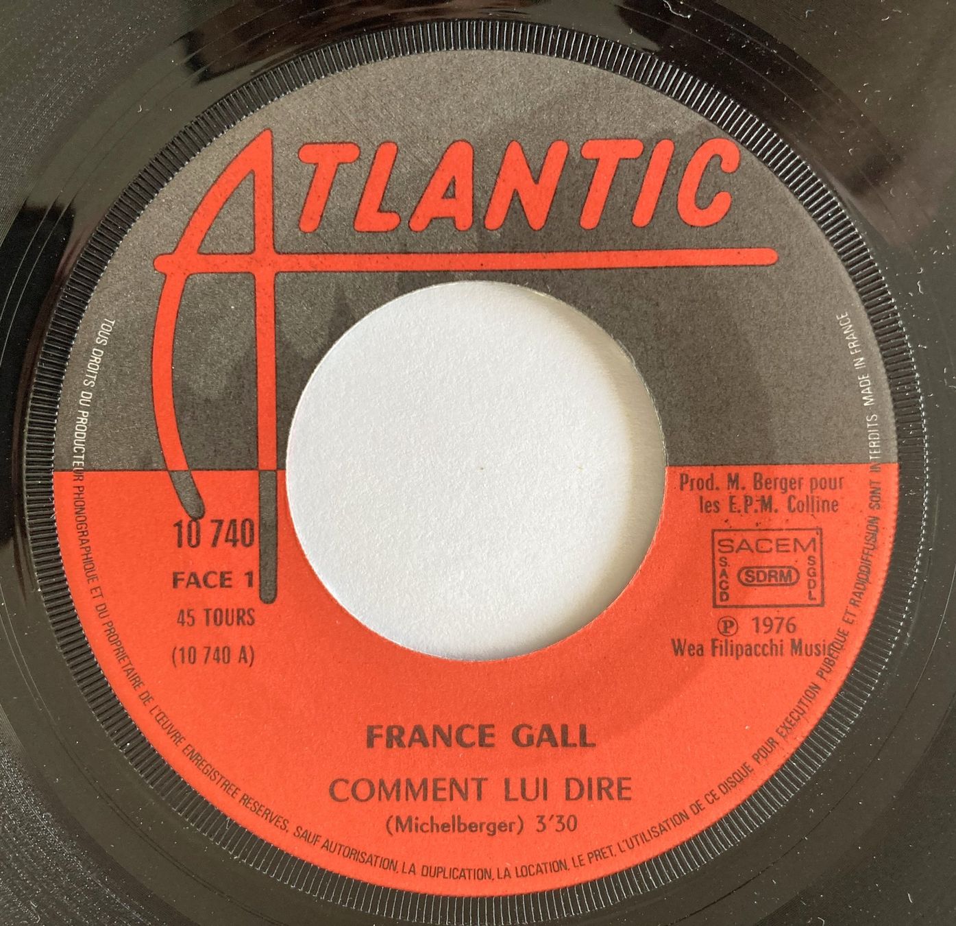 Schallplatten: FRANCE GALL - COMMENT LUI DIRE – Gebraucht aus Bottens von hotter-than-hell 2