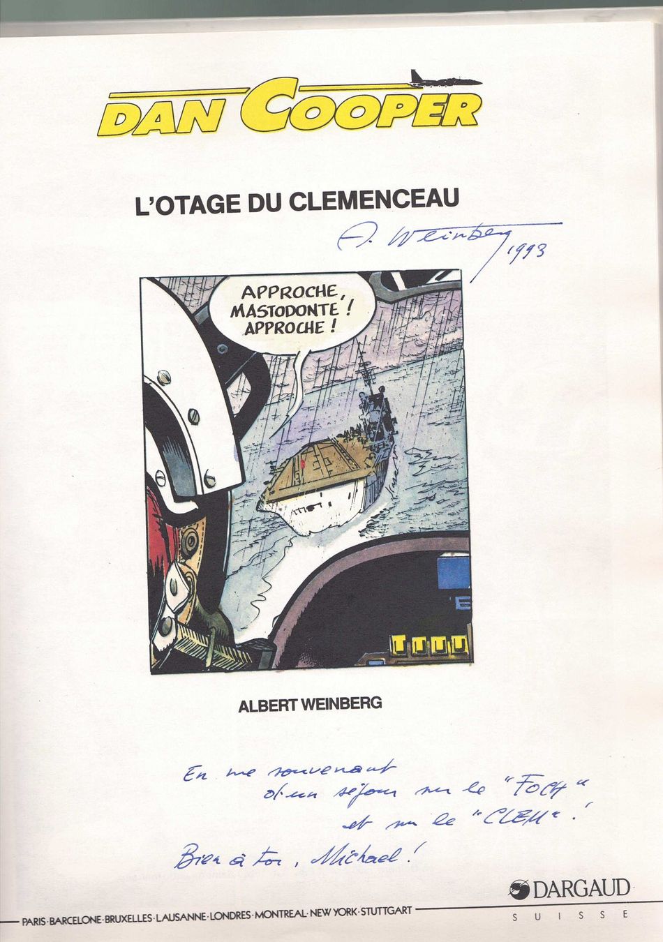 Fumetti: Dan Cooper - L'Otage du Clemenceau – Nuovo (secondo la descrizione) da Onex venduto da Pascalito_01 1
