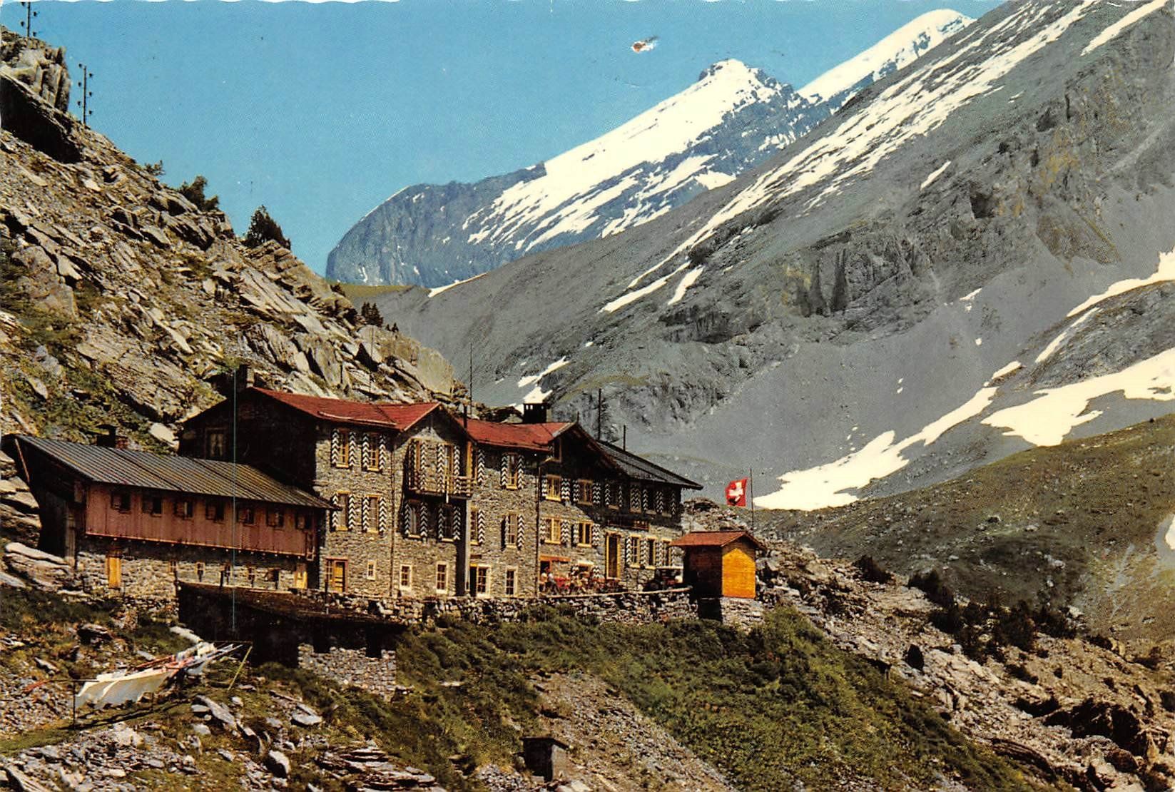 Cartoline postali: Berghotel Schwarenbach, Gemmipass – Usato da Ottikon b.Kemptth. venduto da Neptun1974