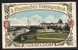 Düsseldorf, Stadtansicht am Fluss im He