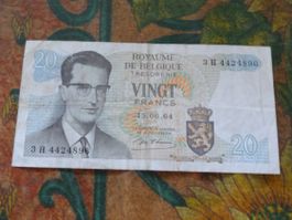 BELGIQUE  20  Francs  Billet