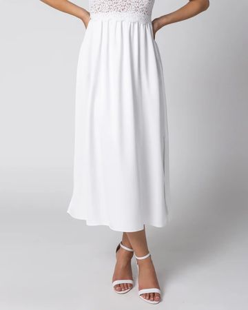Piq your dress - Brautrock Satin Ivory