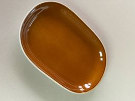 Rössler Servierplatte gross - braun 36x23cm