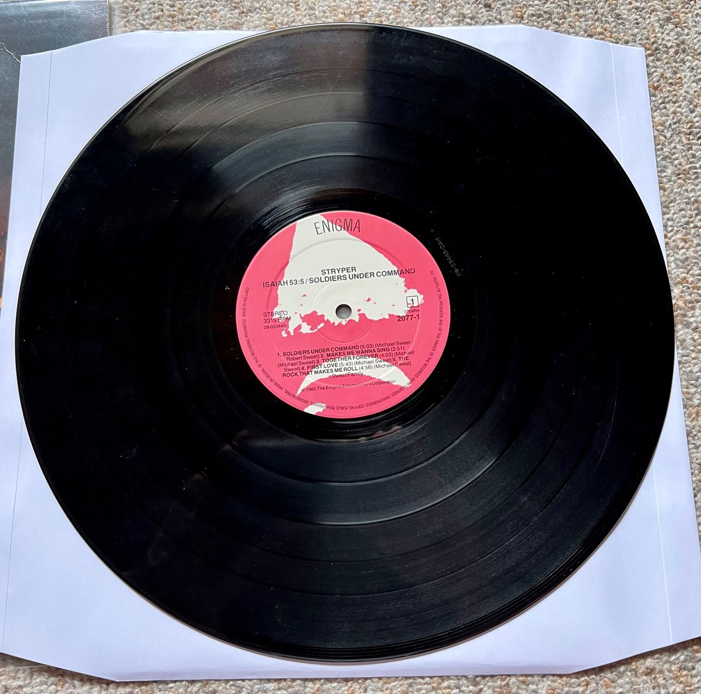 Schallplatten: Stryper – Soldiers Under Command LP 🛀 – Gebraucht aus Unterseen von vinylmore 1